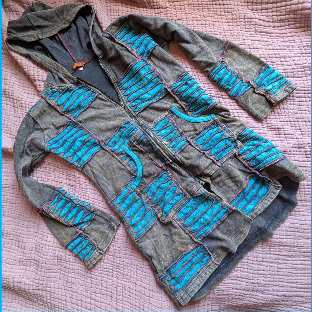 Patchwork Hoodie -XS/Small